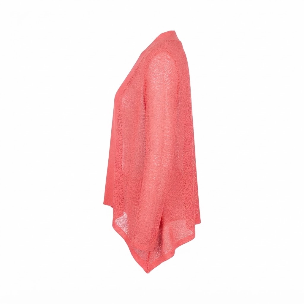 Bluza dama din tricot rosu cu decolteu in V pe fond alb