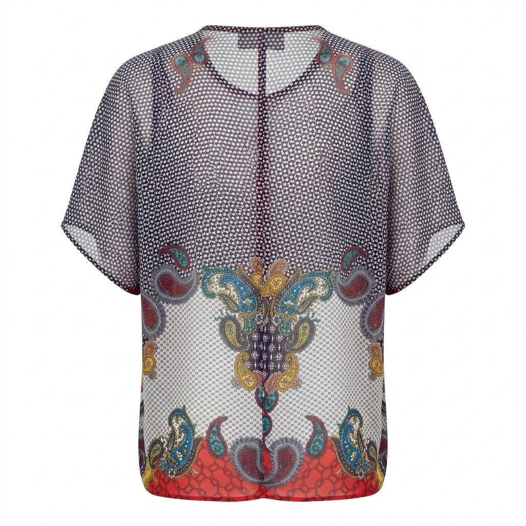 Bluza dama imprimeu paisley colorat