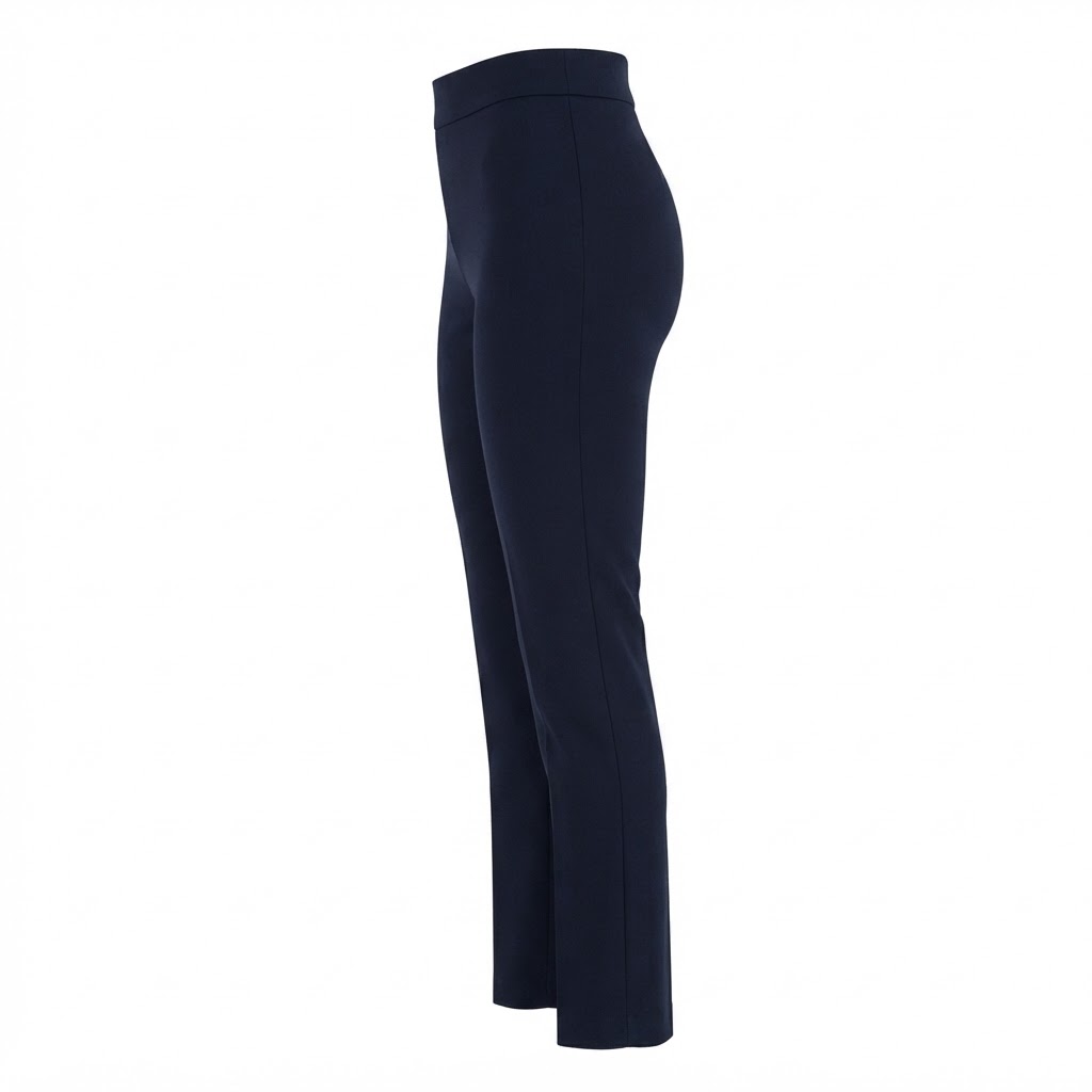 Pantaloni lungi bleumarin dama croiala slim fit fata